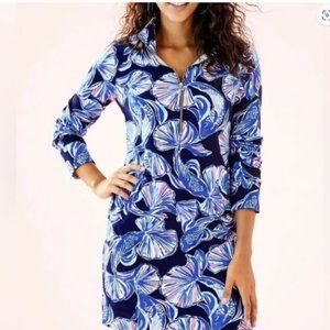 Lilly Pulitzer Skipper Popover Dress in Reel Life print size large EUC